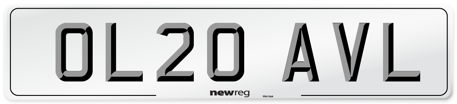 OL20 AVL Number Plate from New Reg